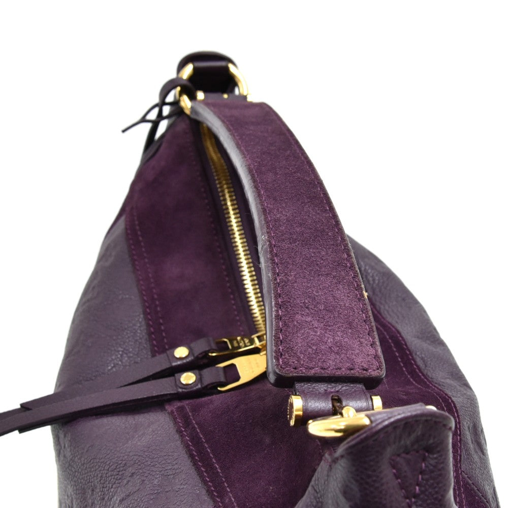 Louis Vuitto Audacieuse MM Monogram Empreinte Leather and Suede Bag