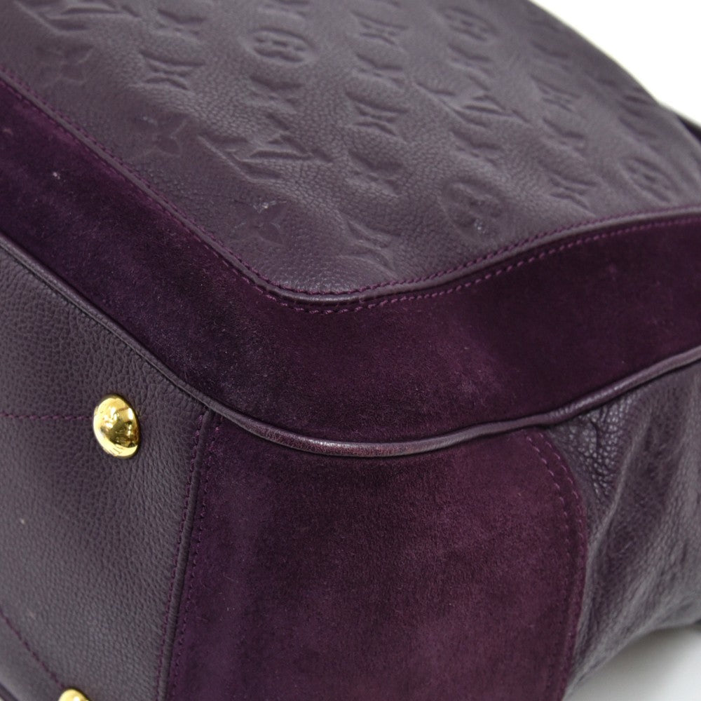 Louis Vuitto Audacieuse MM Monogram Empreinte Leather and Suede Bag