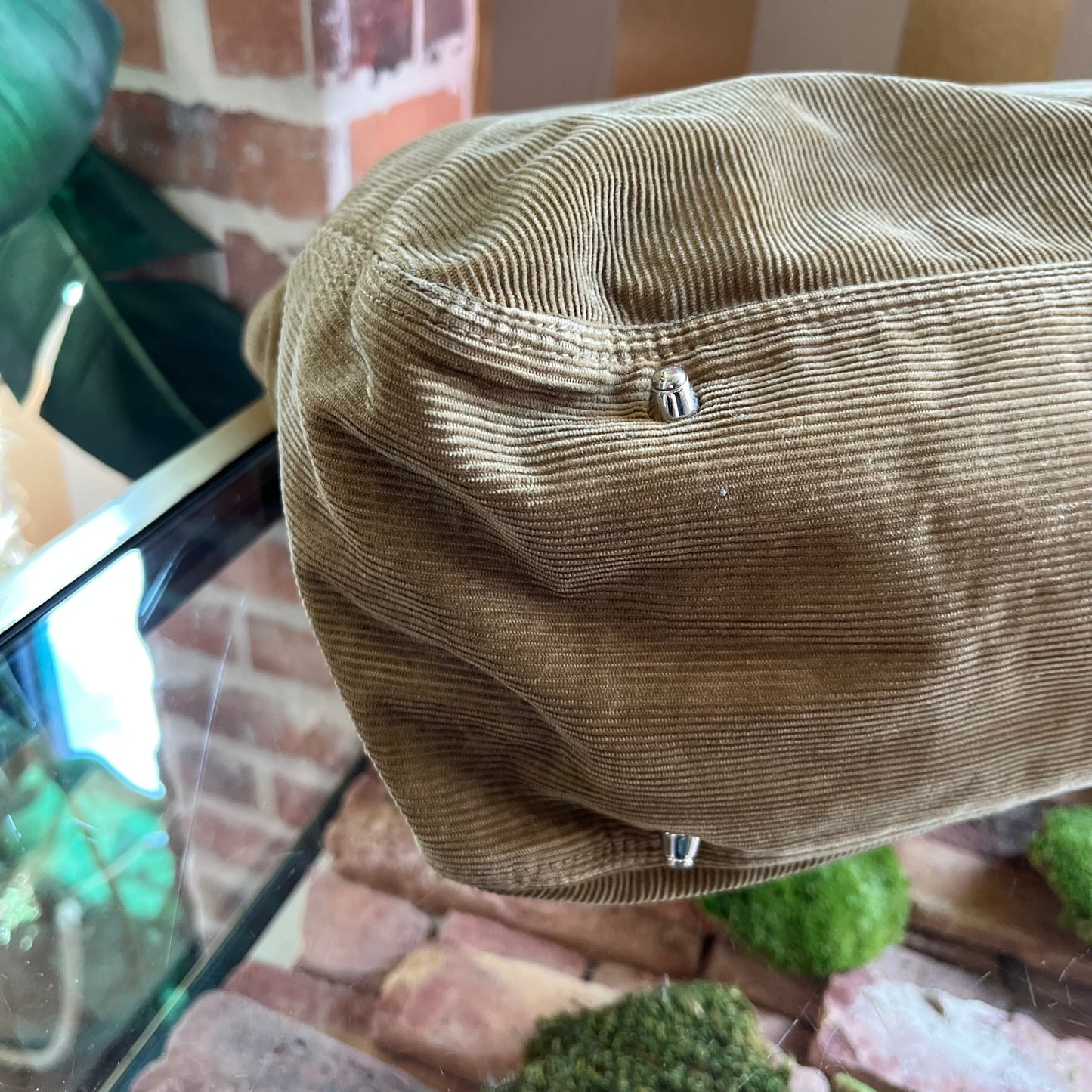 FENDI Vintage Manchester Brown Corduroy Tote