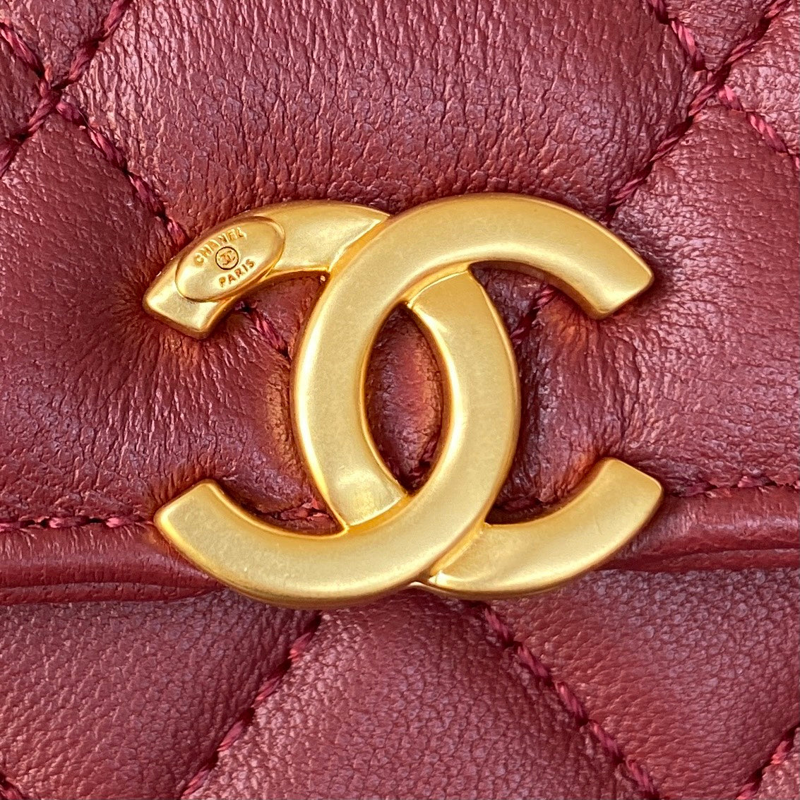 CHL Clutch With Chain Gold Hardware Red For Women Handbags, Shoulder Bags 5.7in/14.5cm