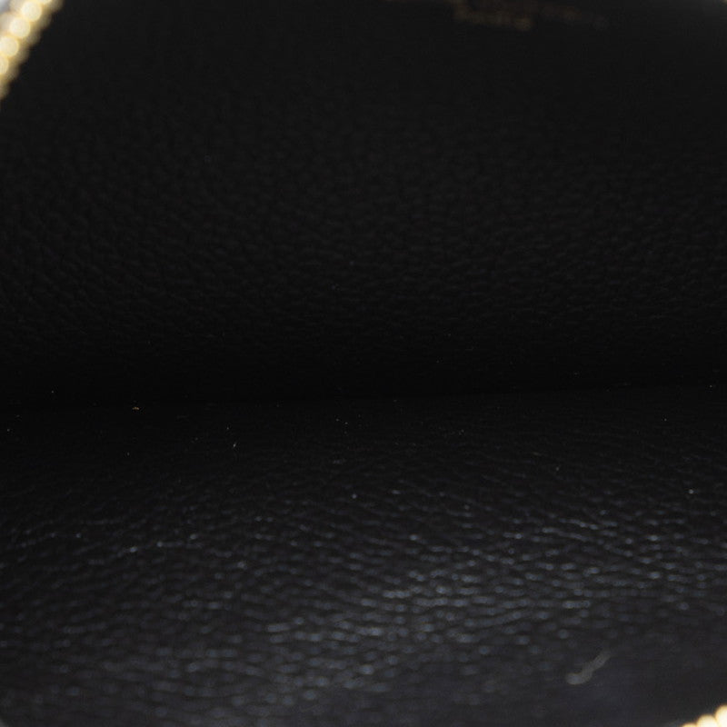 Louis Vuitton Monogram Implant Bi-Color Pochette Felice Chain S Wallet M82479 Black Beige  Leather  Louis Vuitton