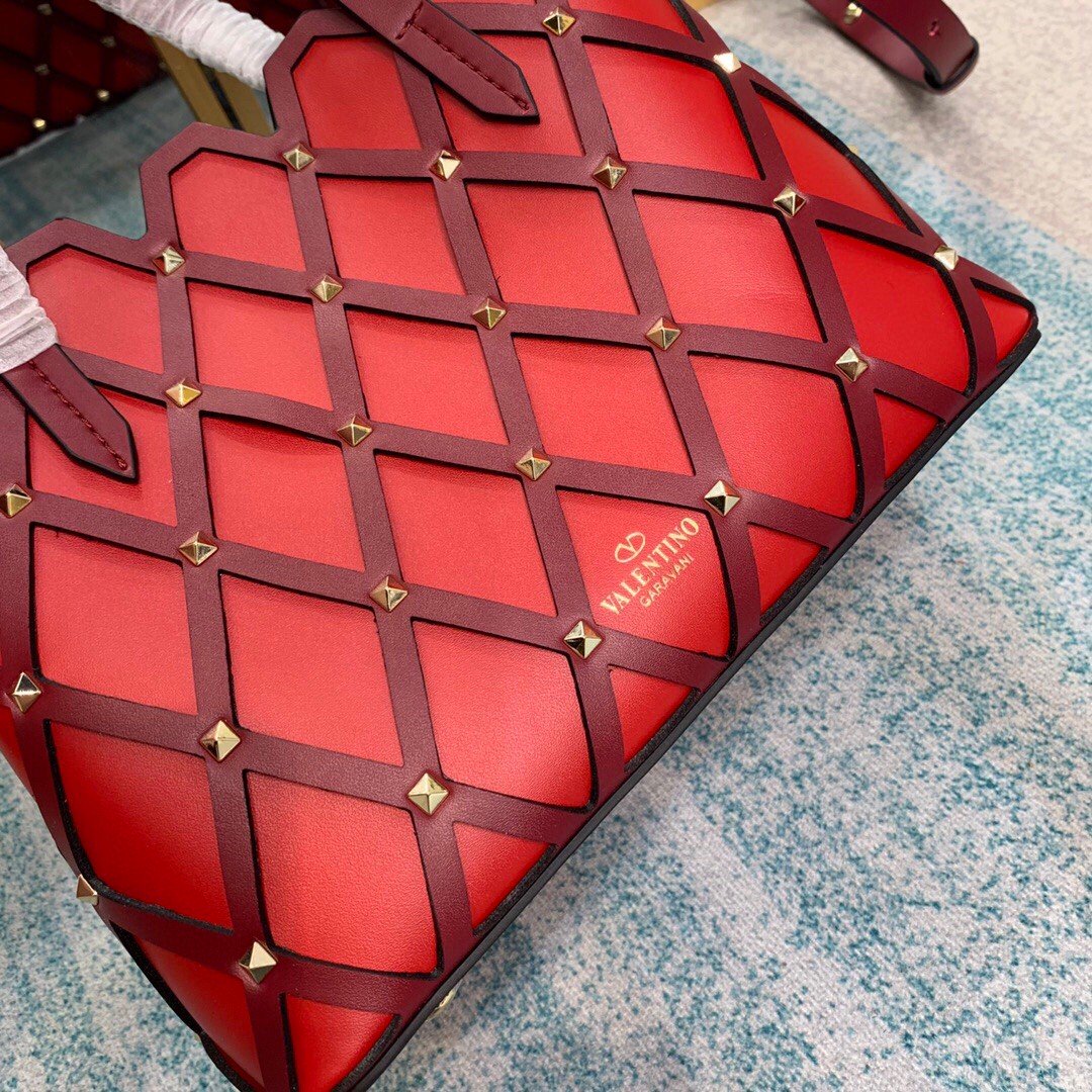 Valentino Garavani Beehive Small Bag Red, For Women Bags 9in/22.9cm