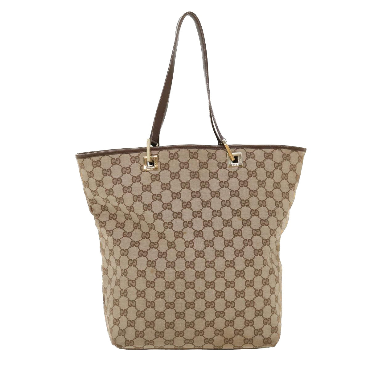 GUCCI GG Canvas Shoulder Bag Beige 1098 35367