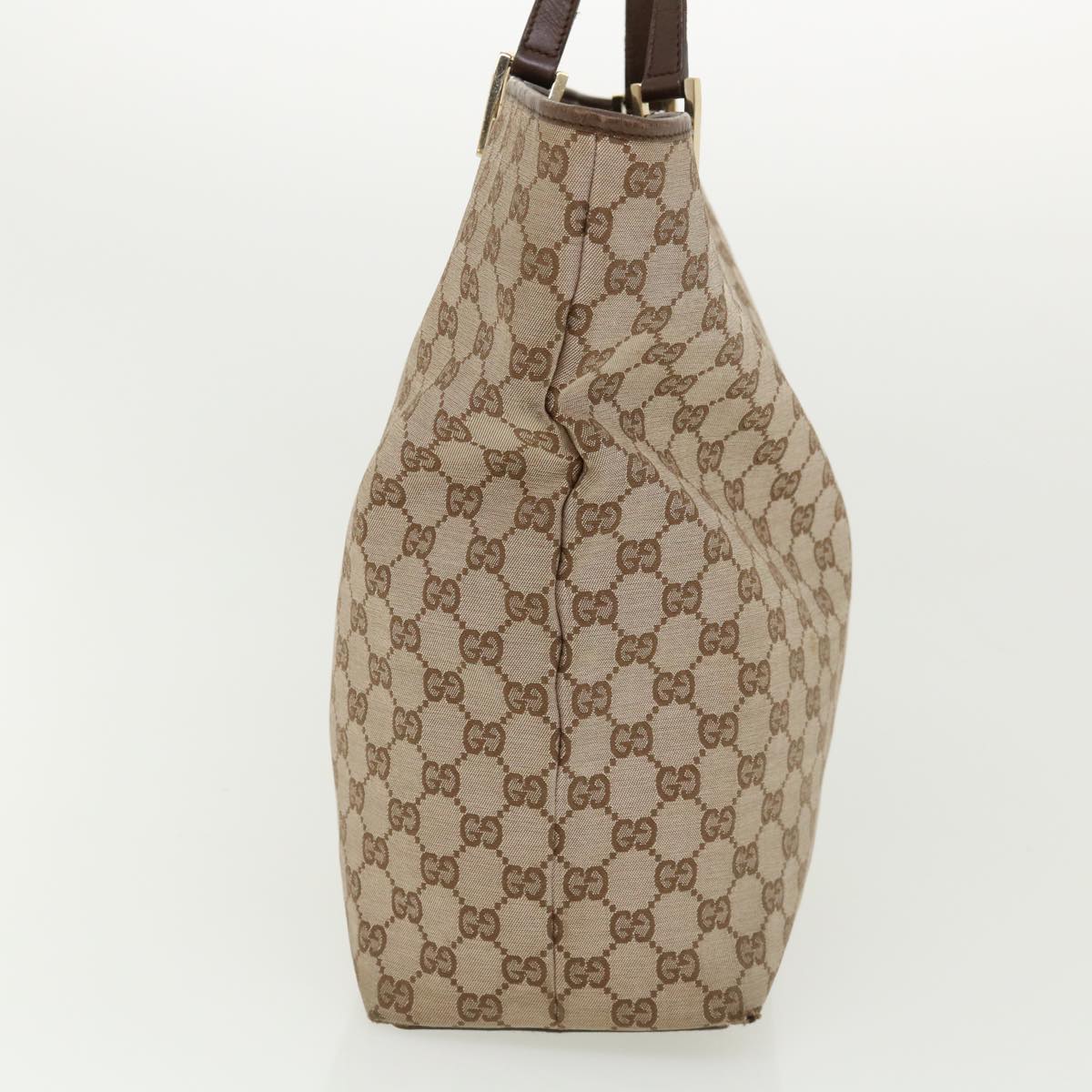 GUCCI GG Canvas Shoulder Bag Beige 1098 35367