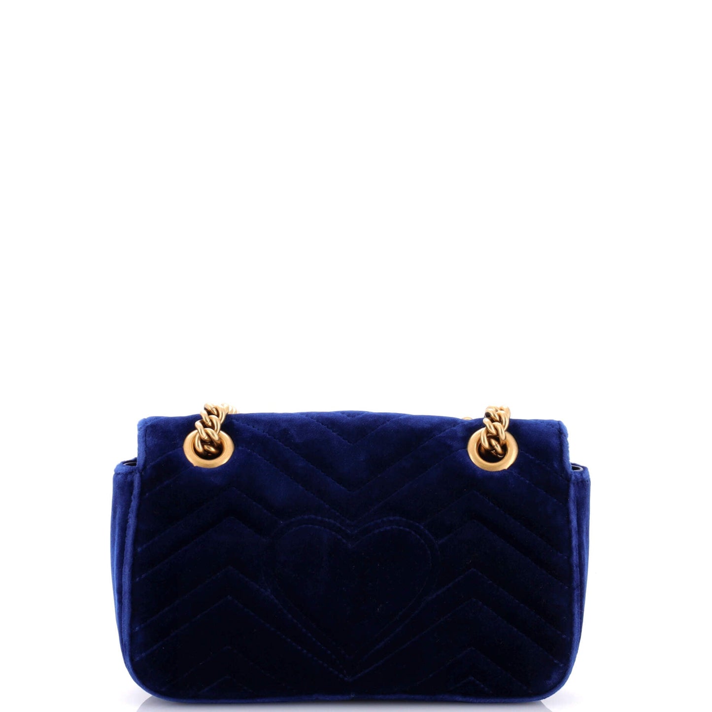 GG Marmont Flap Bag Matelasse Velvet Mini