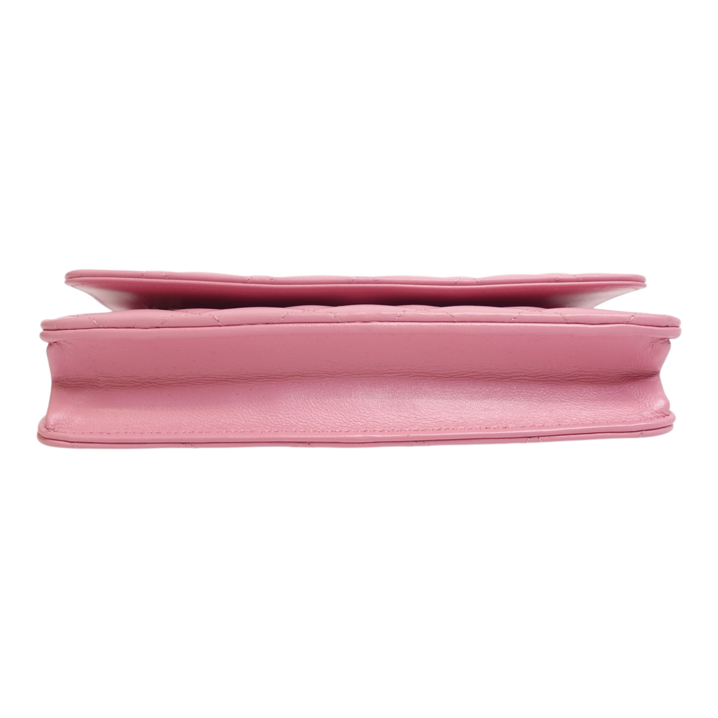 Chanel Pink Caviar Quilted Wallet on Chain