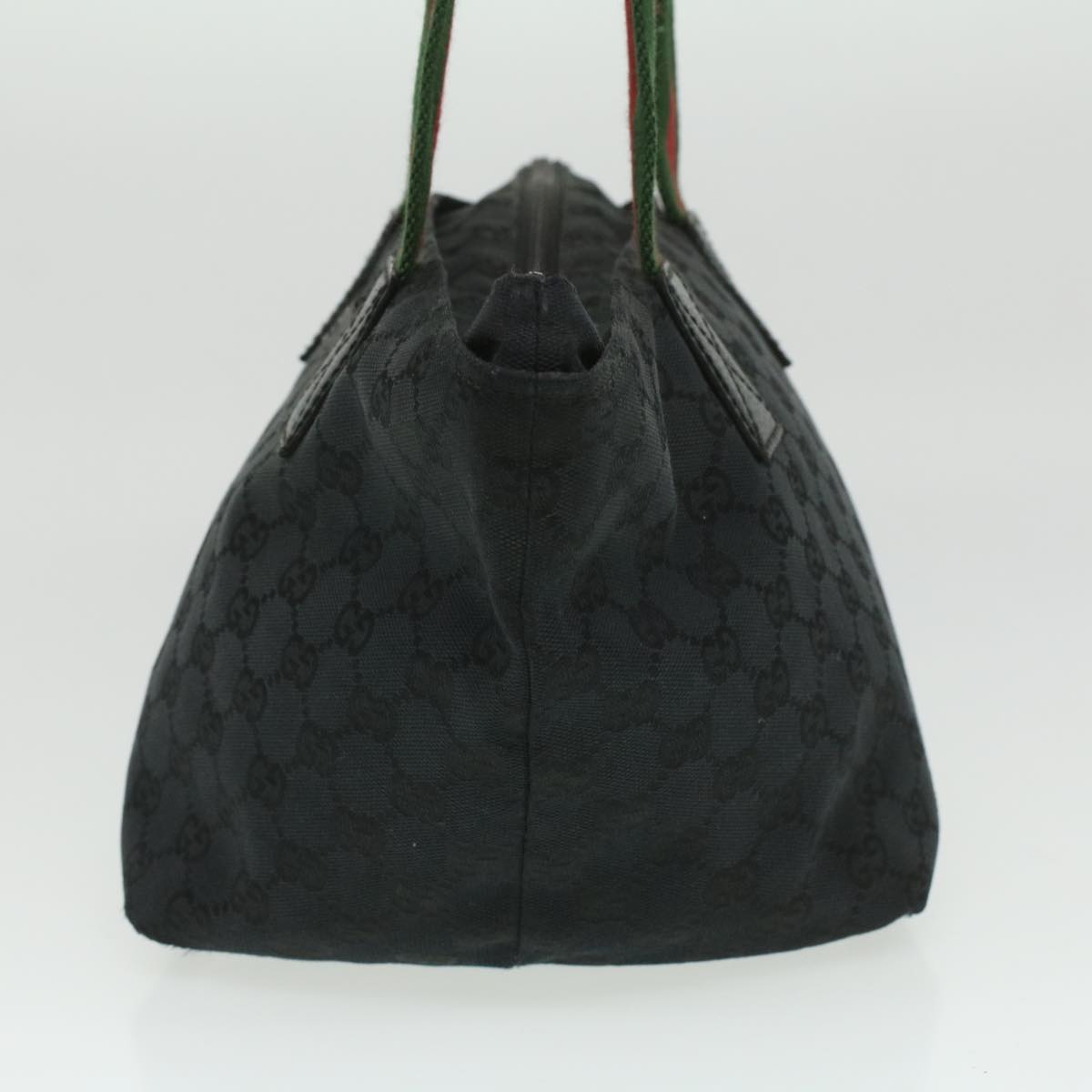 GUCCI GG Canvas Web Sherry Line Shoulder Bag Black Red Green 131228 35433