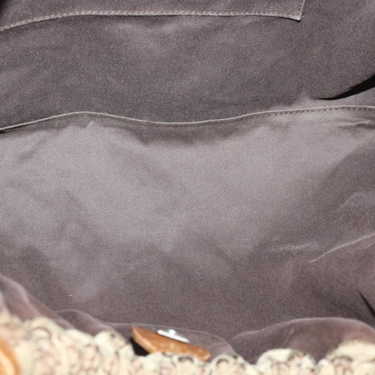 GUCCI GG Canvas Hand Bag Beige 76554 35571