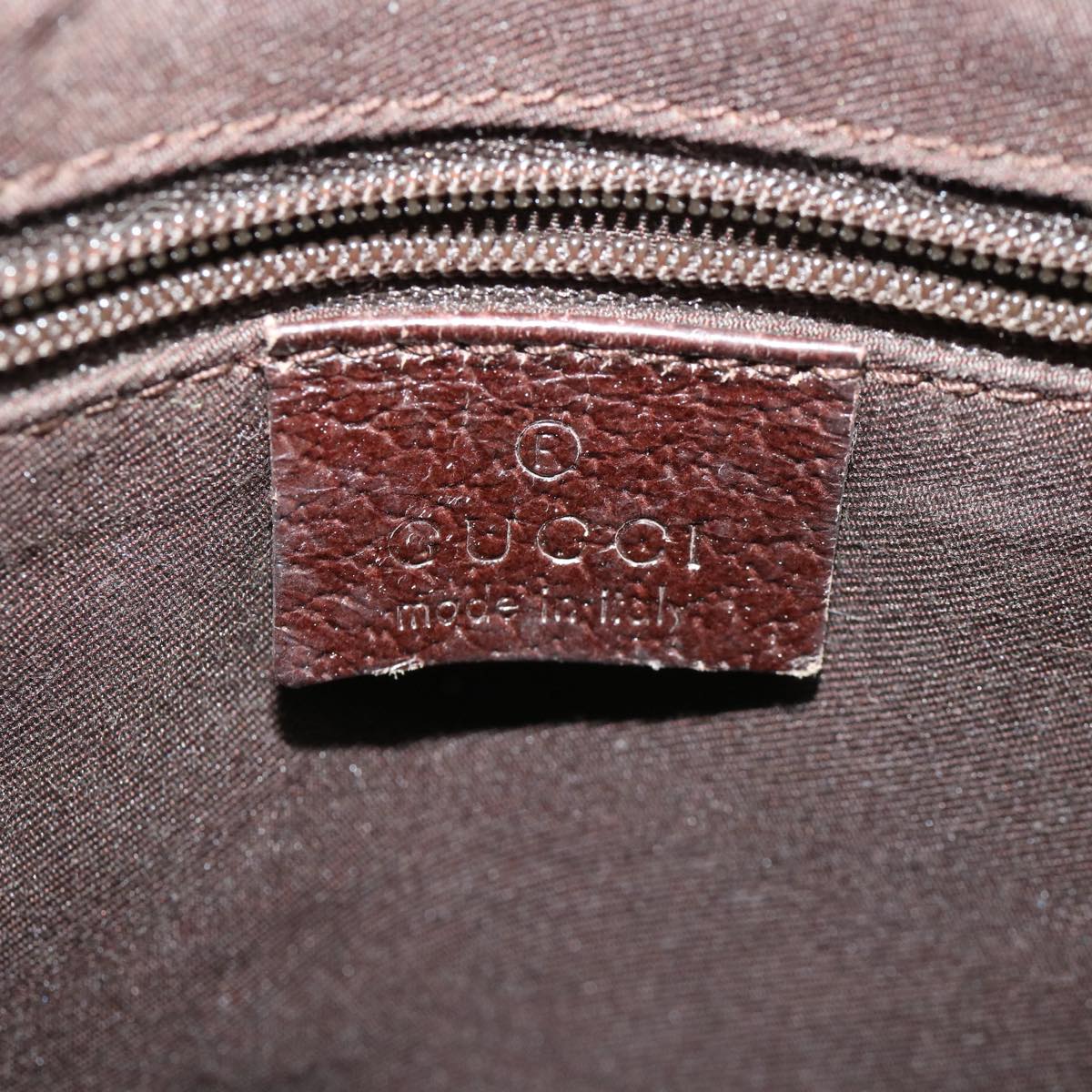 GUCCI GG Canvas Shoulder Bag Beige 121023 35573
