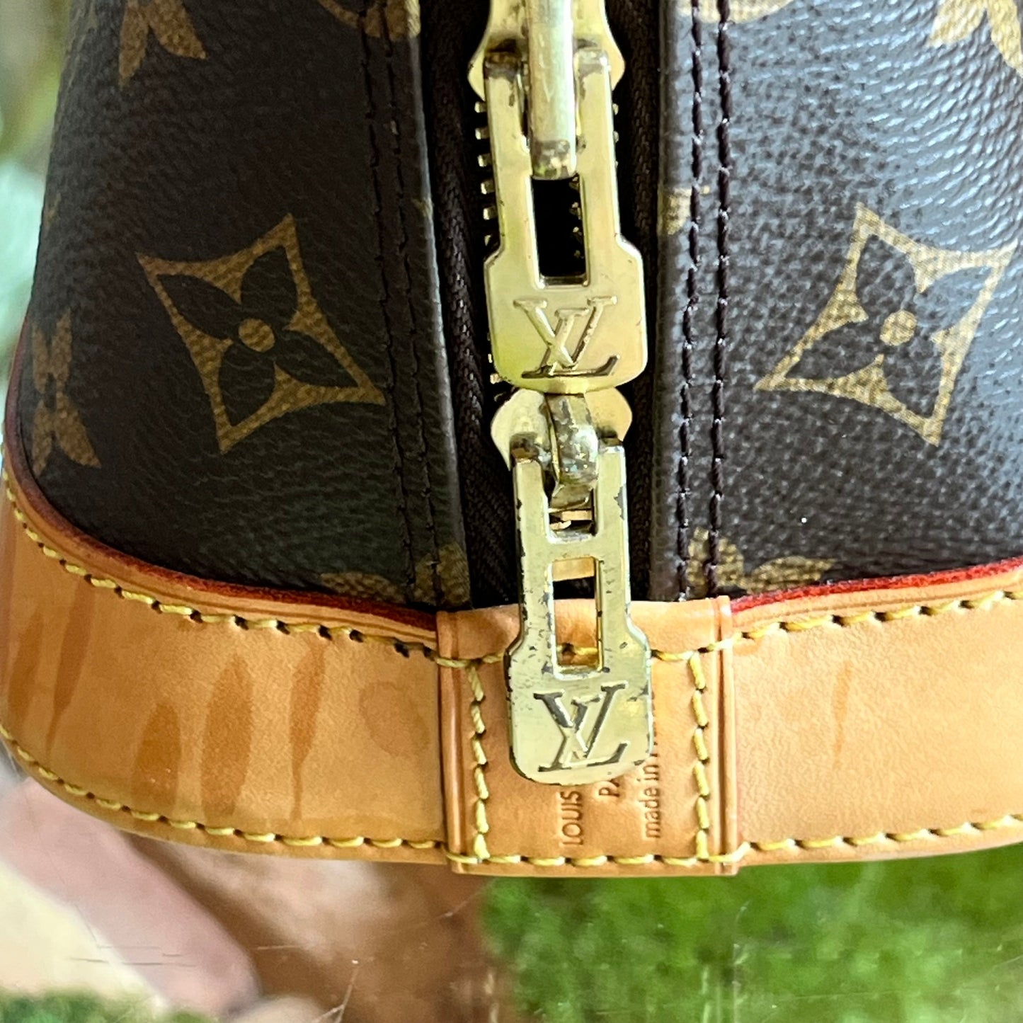 LOUIS VUITTON Alma BB Monogram Canvas Satchel