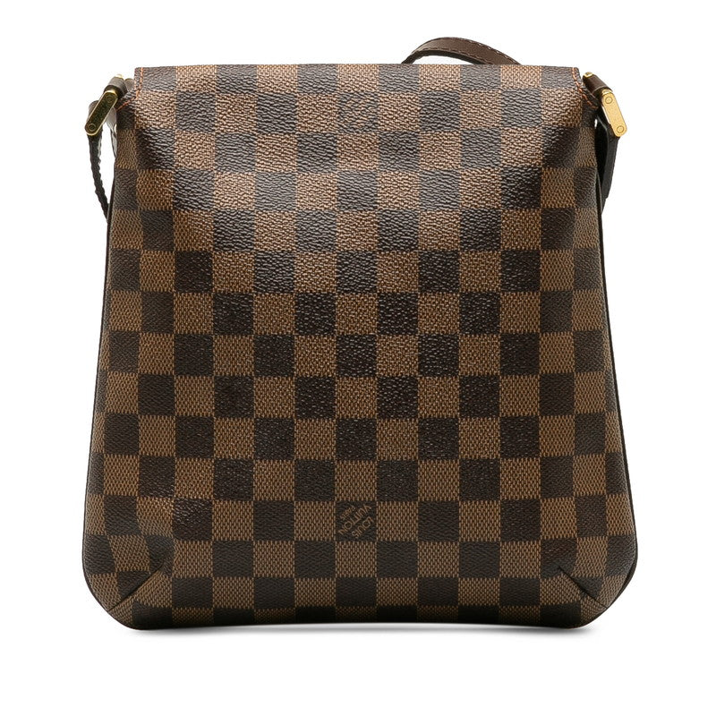 Louis Vuitton Damier Shoulder Bag Ebene Brown Women's N51300