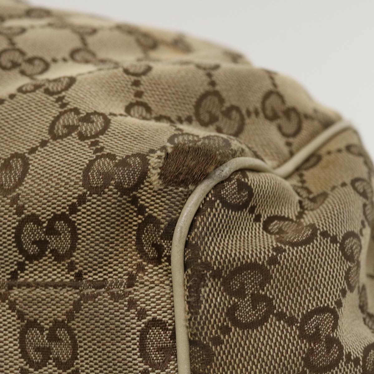 GUCCI GG Canvas Hand Bag 2way Beige 223974 36034