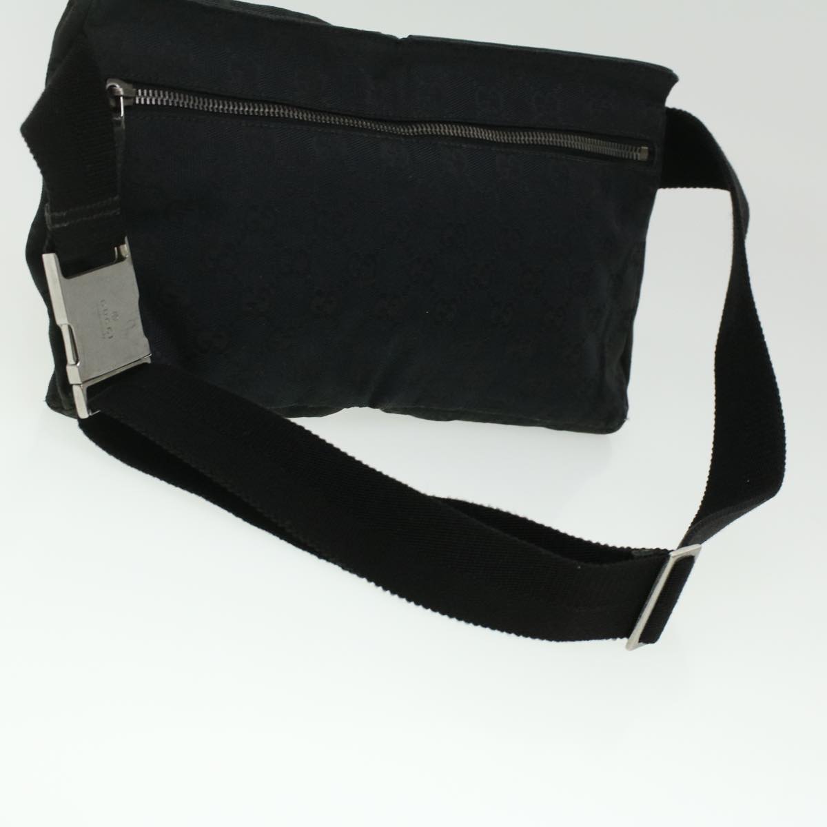 GUCCI GG Canvas Waist Bag Black 28566 36224