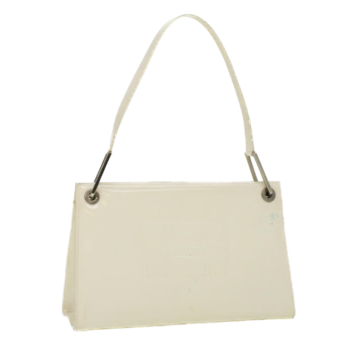GUCCI Shoulder Bag Enamel White 36383