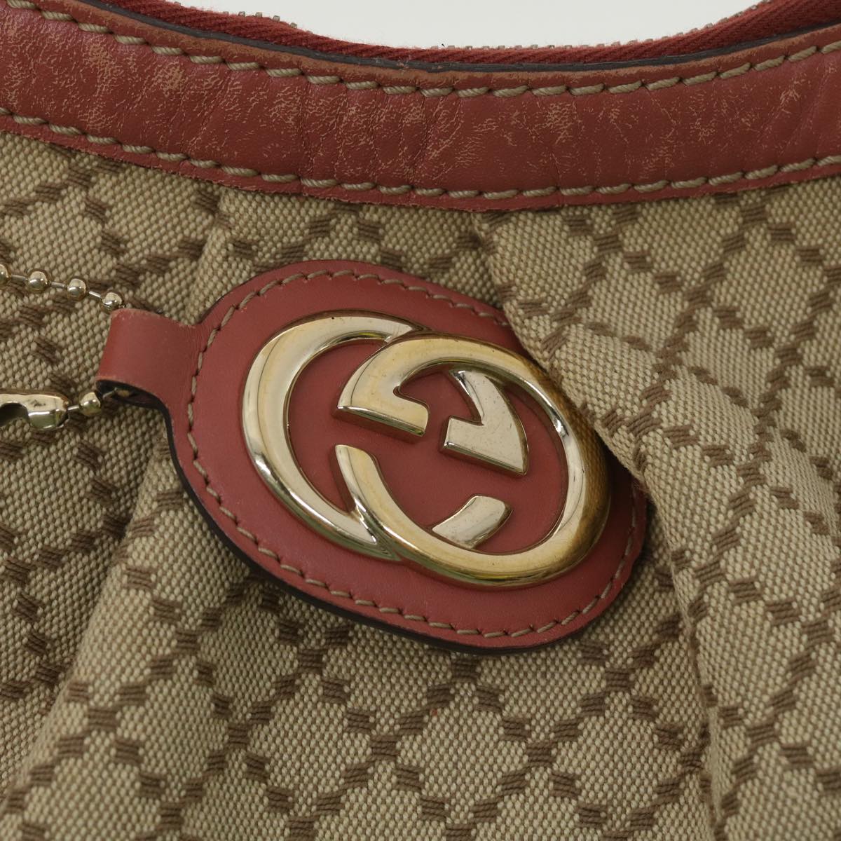 GUCCI Shoulder Bag Canvas Beige 232955 36404