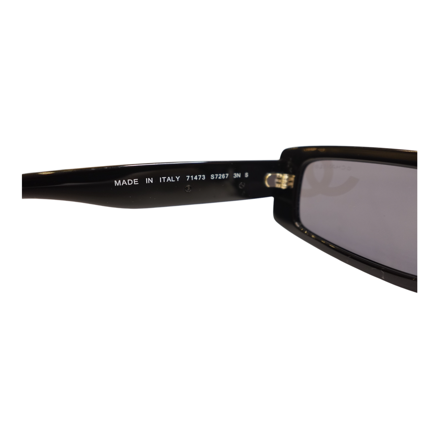 Chanel CC Black Rectangular Sunglasses
