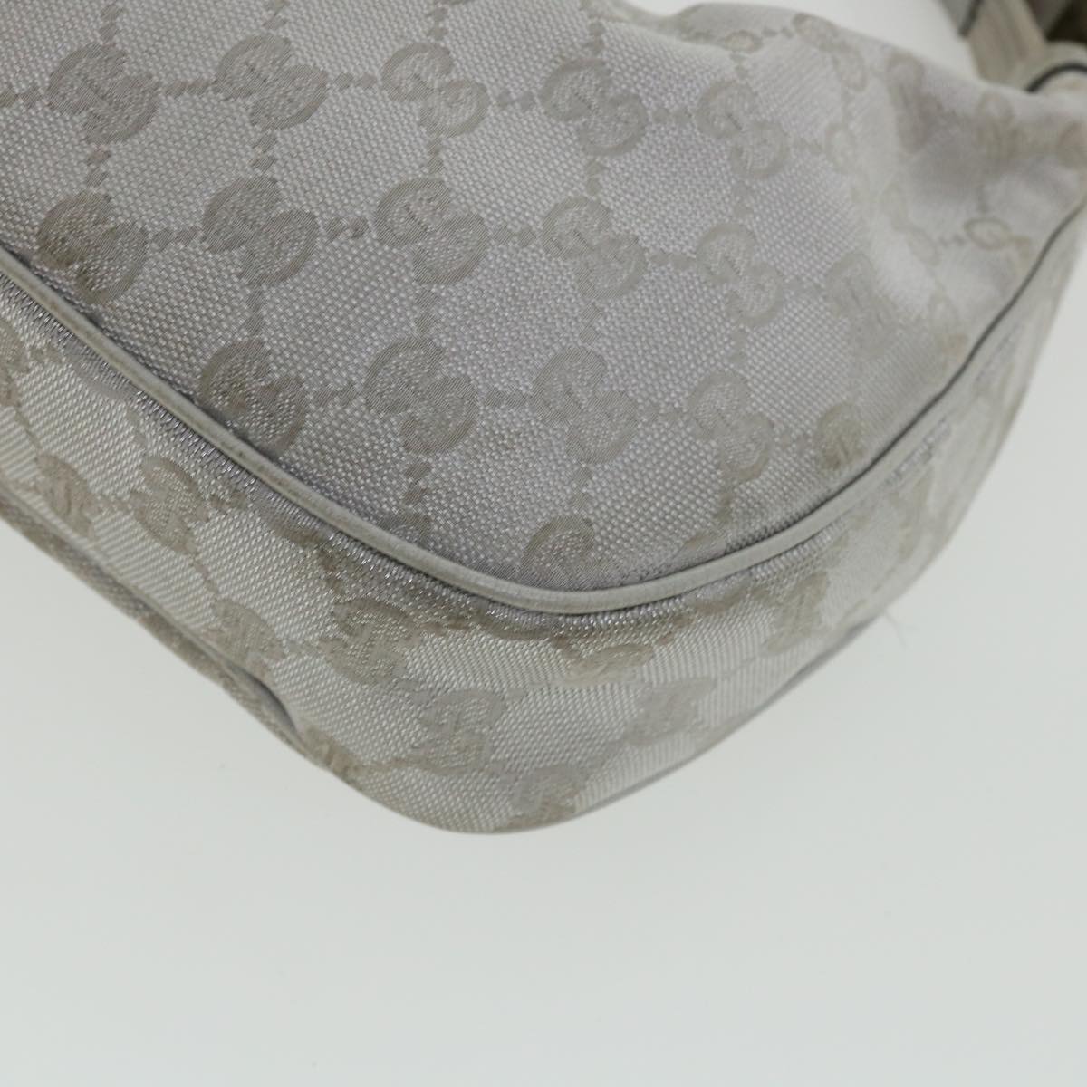 GUCCI GG Canvas Hand Bag Silver 2683757 36427