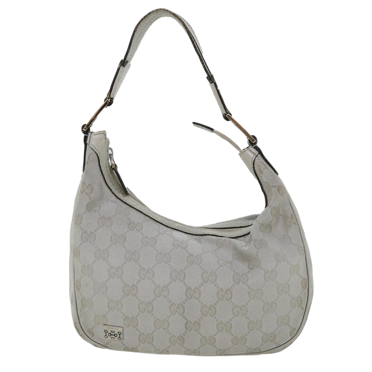 GUCCI GG Canvas Hand Bag Silver 2683757 36427