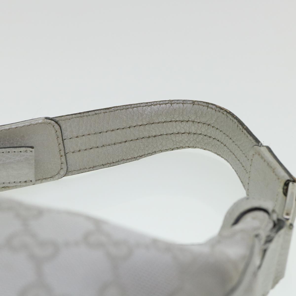 GUCCI GG Canvas Hand Bag Silver 2683757 36427