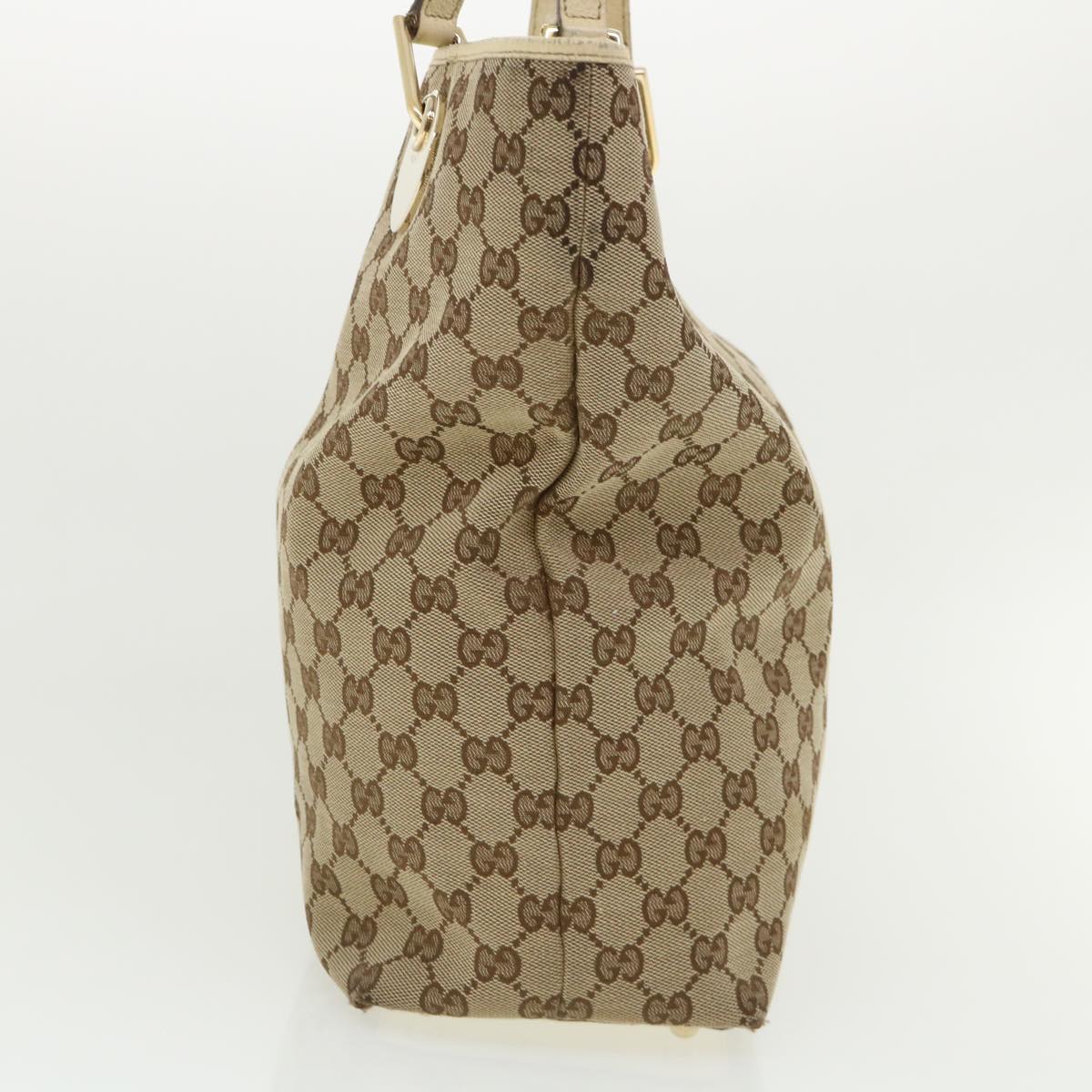 GUCCI GG Canvas Hand Bag Beige Brown 120836 36429