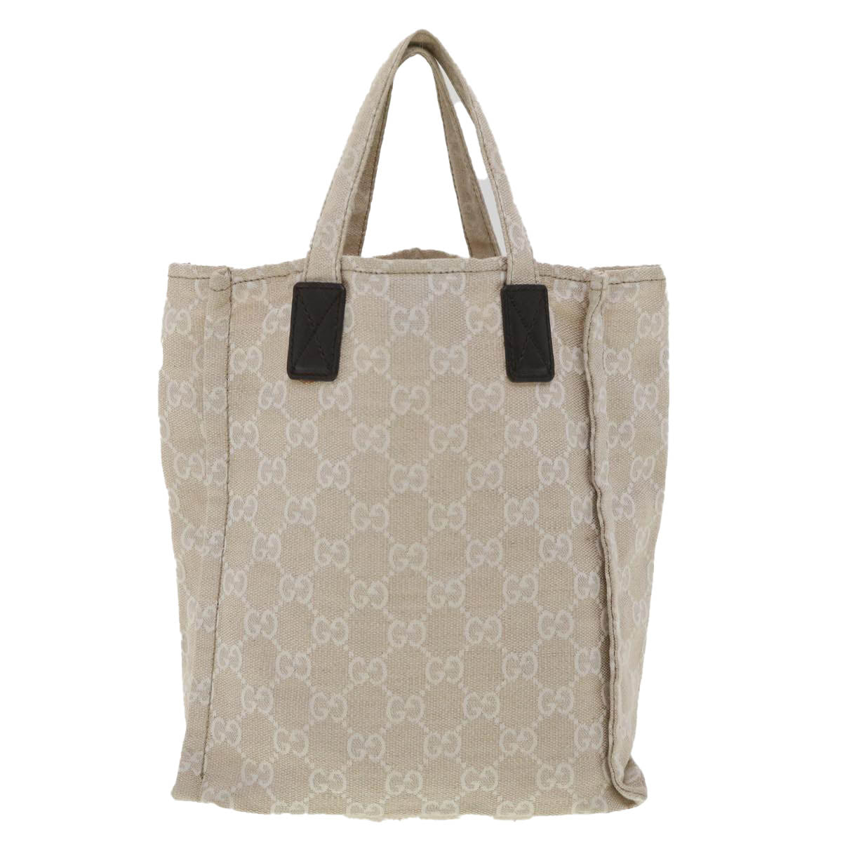 GUCCI GG Canvas Hand Bag Beige 283414 36445