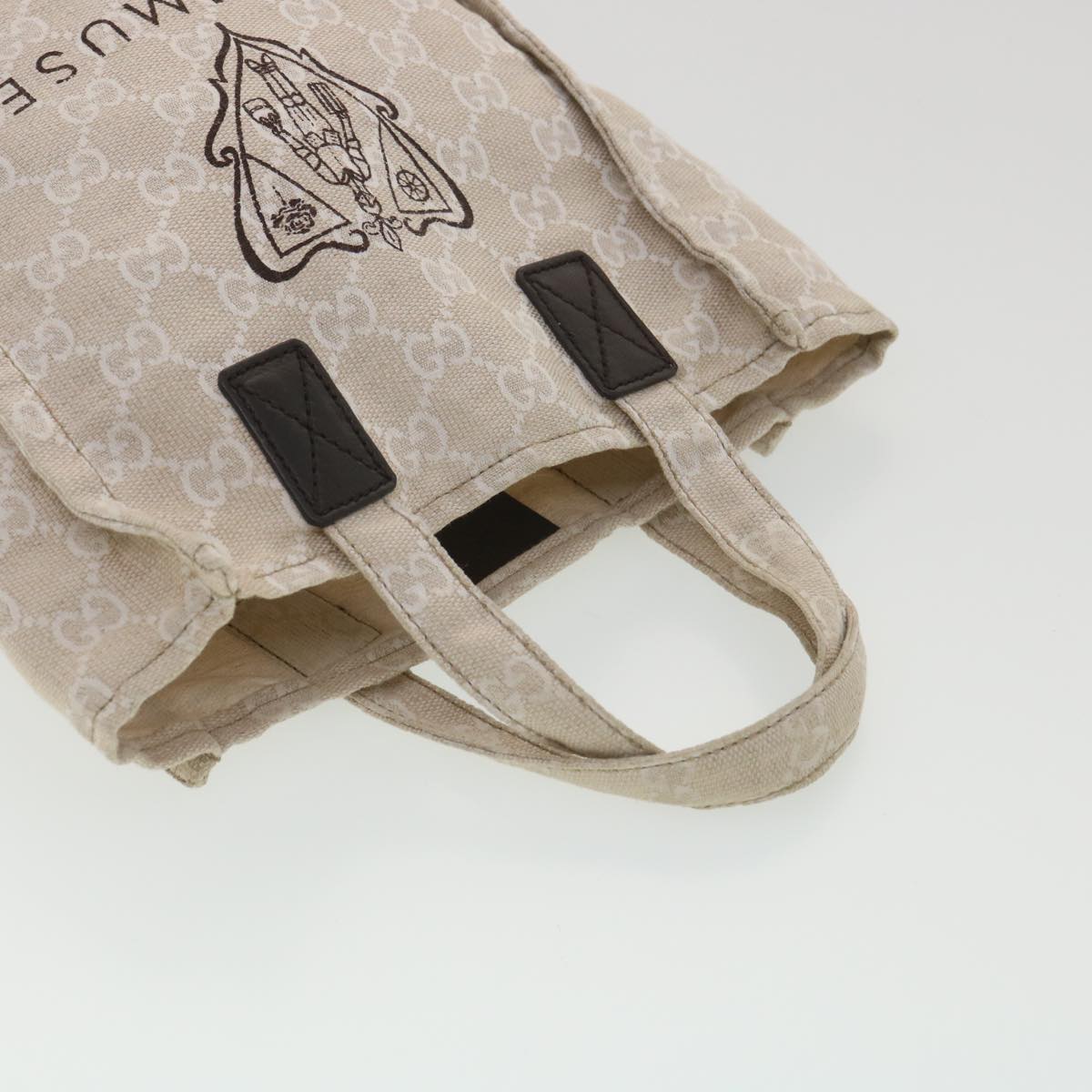 GUCCI GG Canvas Hand Bag Beige 283414 36445