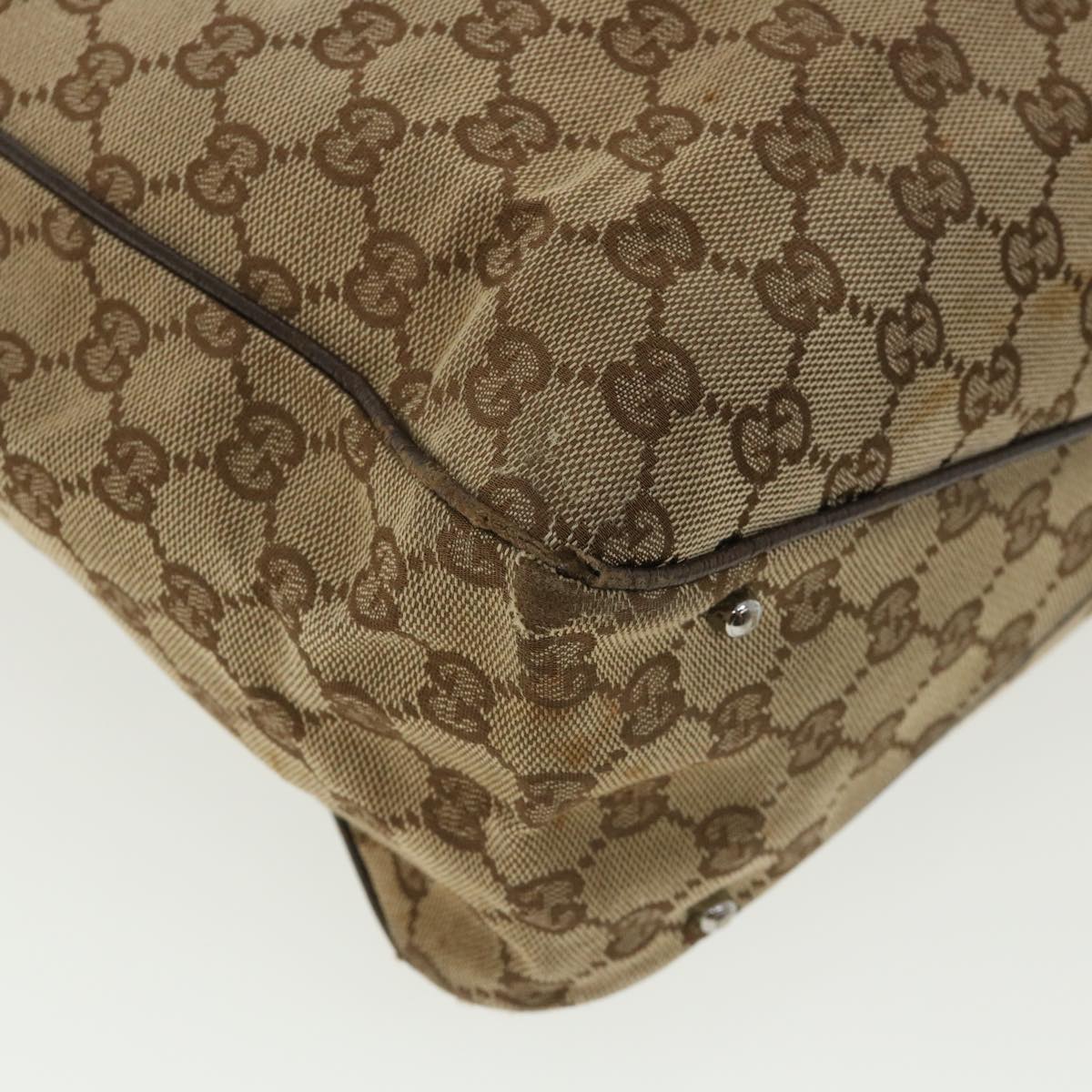 GUCCI GG Canvas Hand Bag Beige 113017 36542
