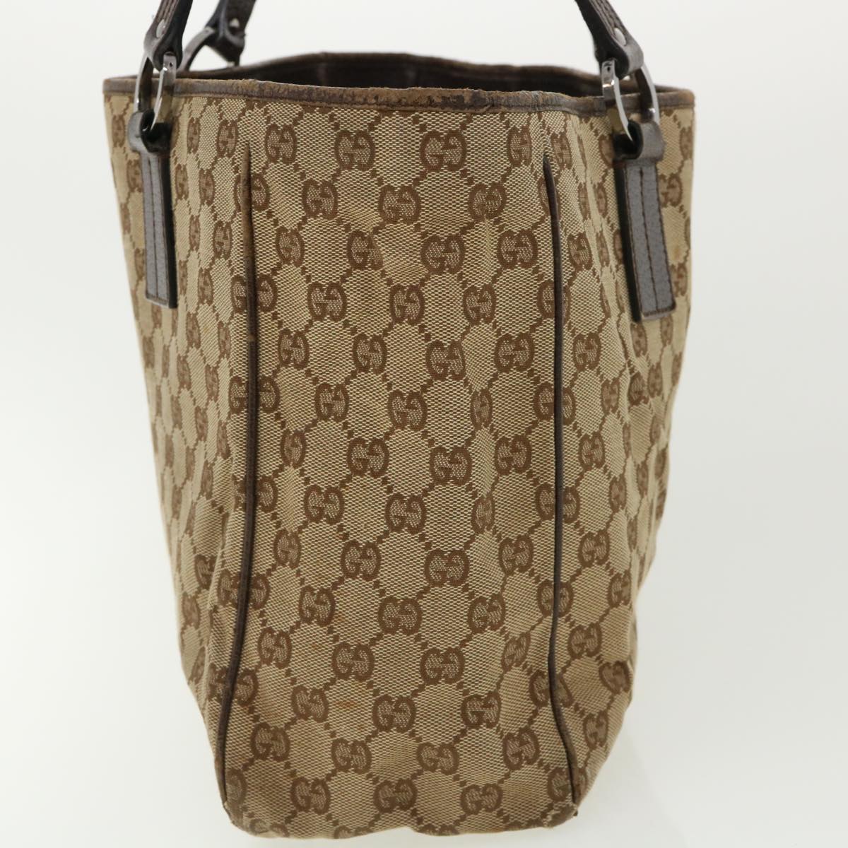 GUCCI GG Canvas Hand Bag Beige 113017 36542