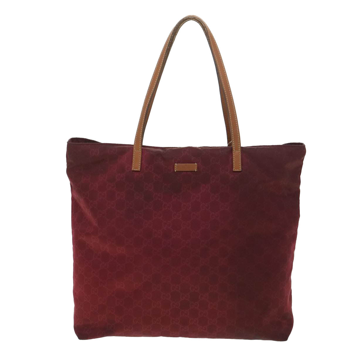 GUCCI GG Canvas Tote Bag Wine Red 295252 36590