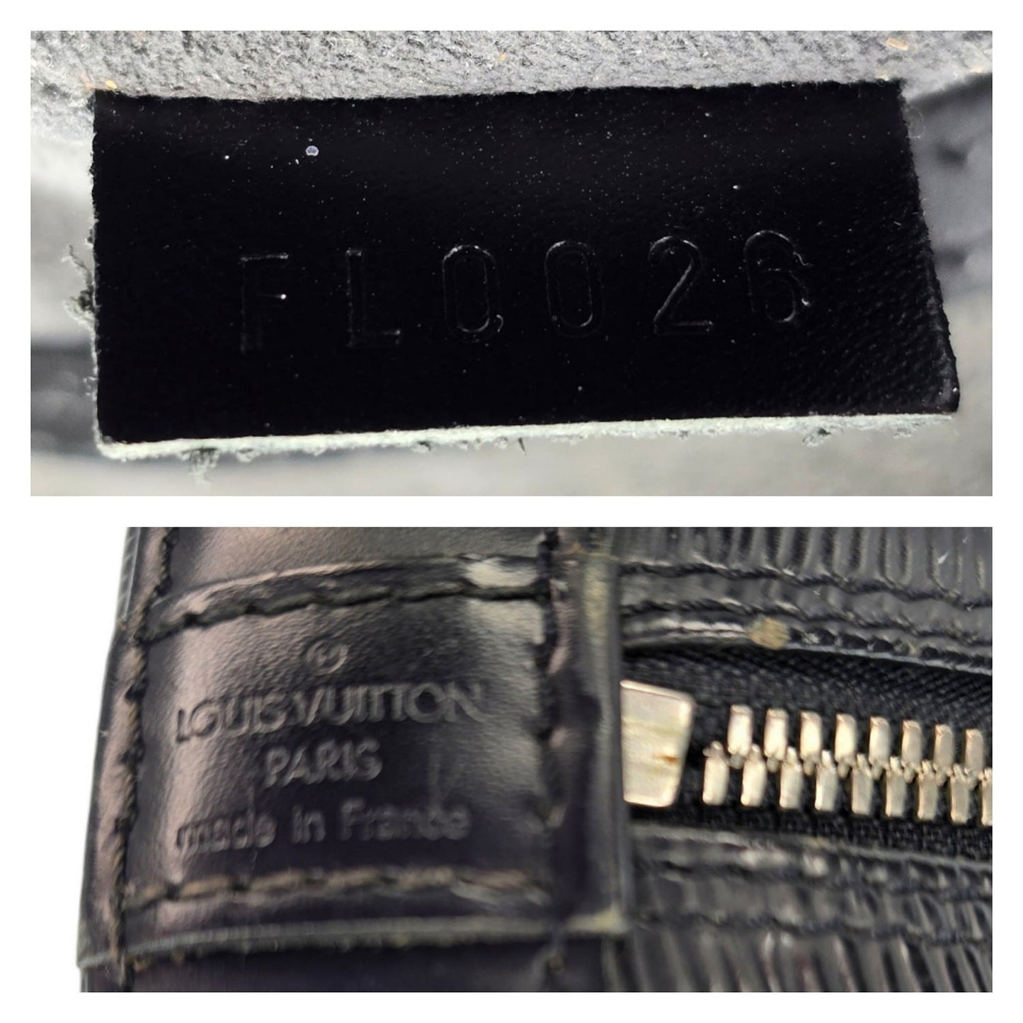 Louis Vuitton 2006 Black EPI Alma PM Satchel