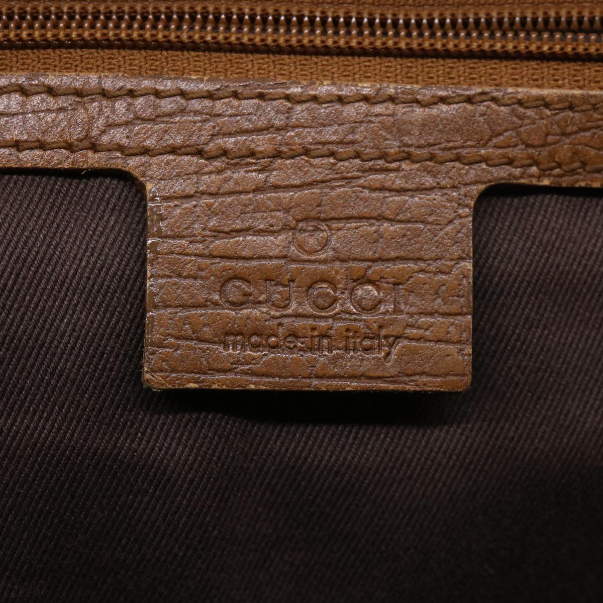 GUCCI GG Canvas Bamboo Hand Bag Beige 112530 36619