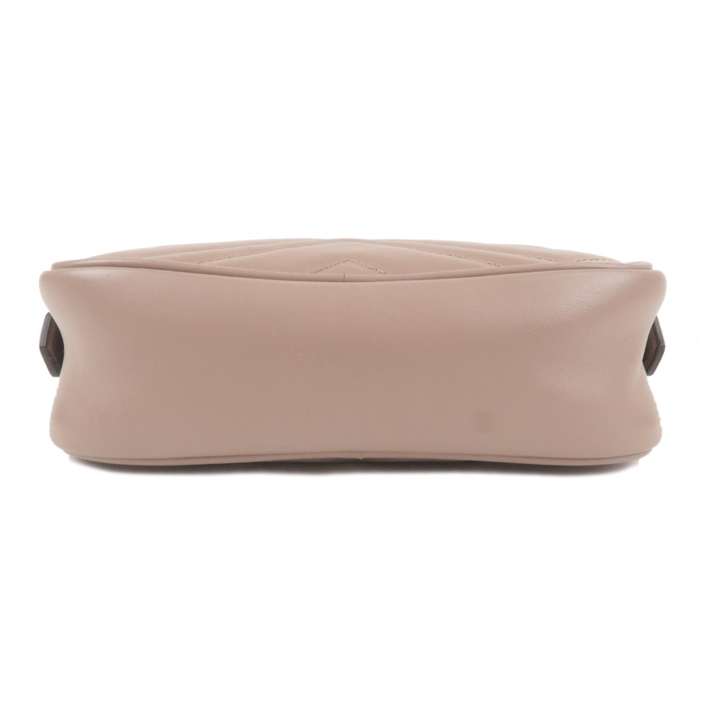 GUCCI GG Marmont Leather Chain Shoulder Bag Beige 448065