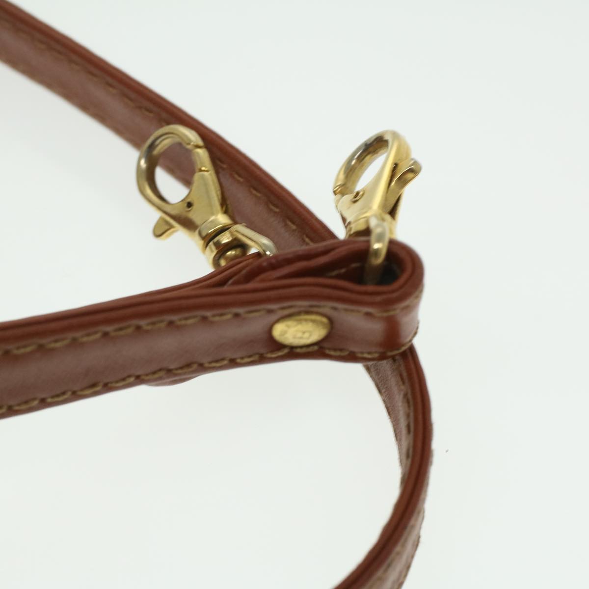 FENDI Pecan Canvas Hand Bag 2way Brown Khaki 36762