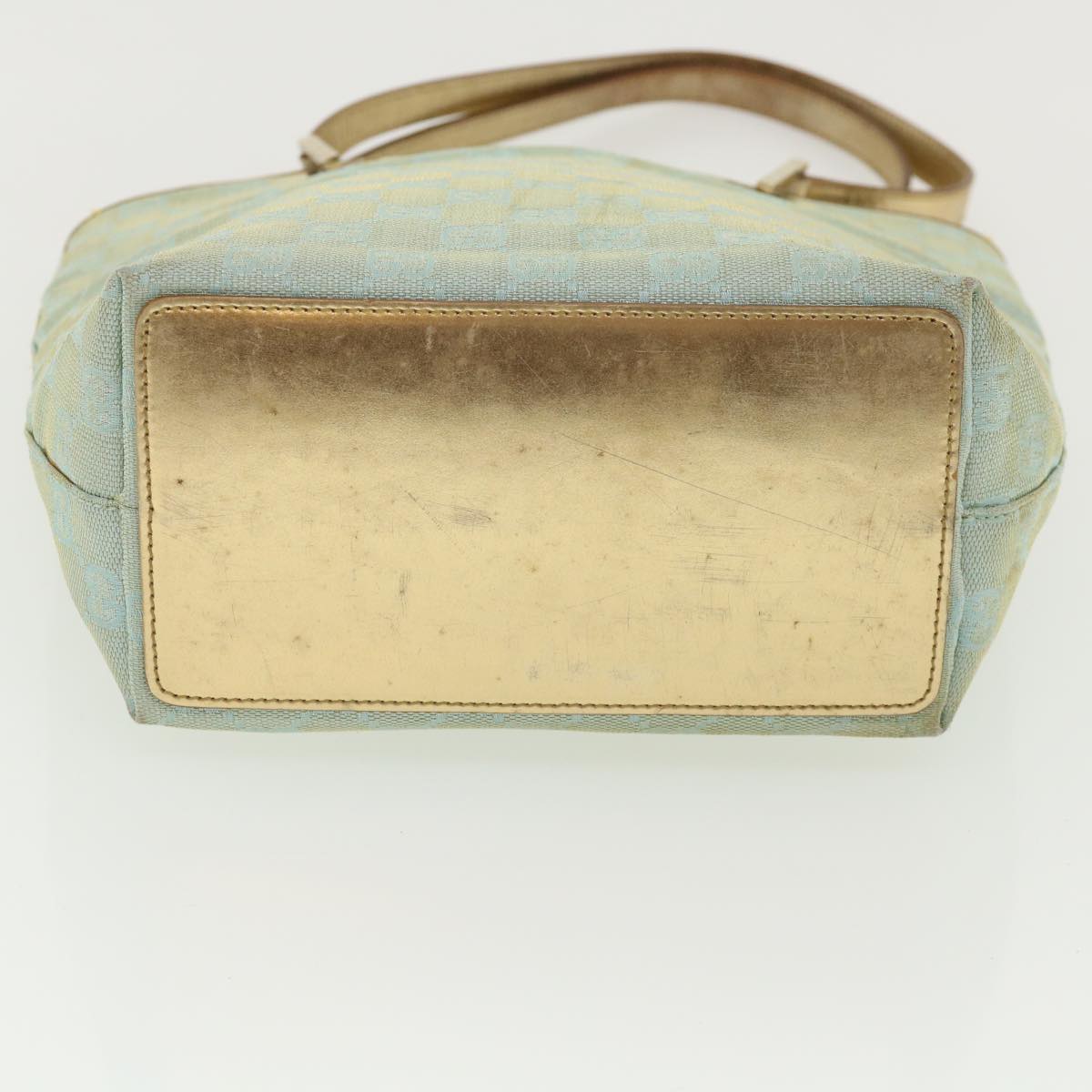 GUCCI GG Canvas Shoulder Bag Light Blue 0021099 36815