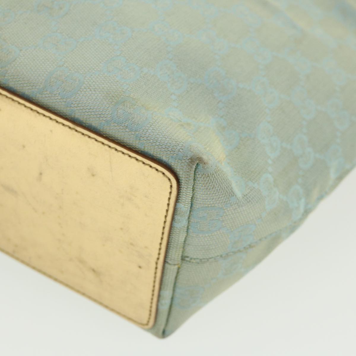 GUCCI GG Canvas Shoulder Bag Light Blue 0021099 36815