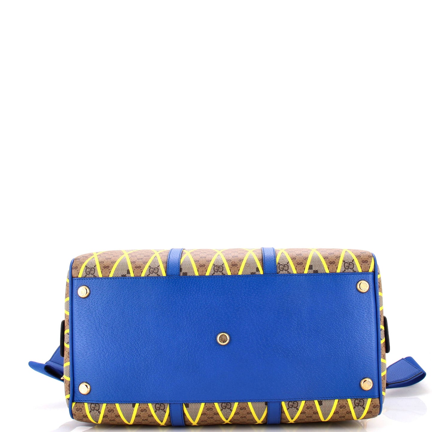 Convertible Duffle Bag Rhombus GG Coated Canvas with Leather Large
