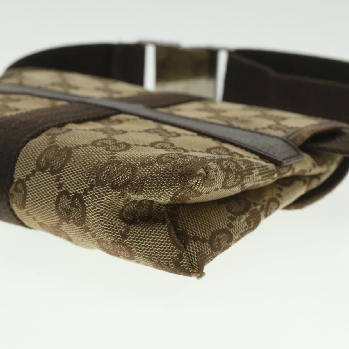 GUCCI GG Canvas Waist Bag Beige 131236 37154