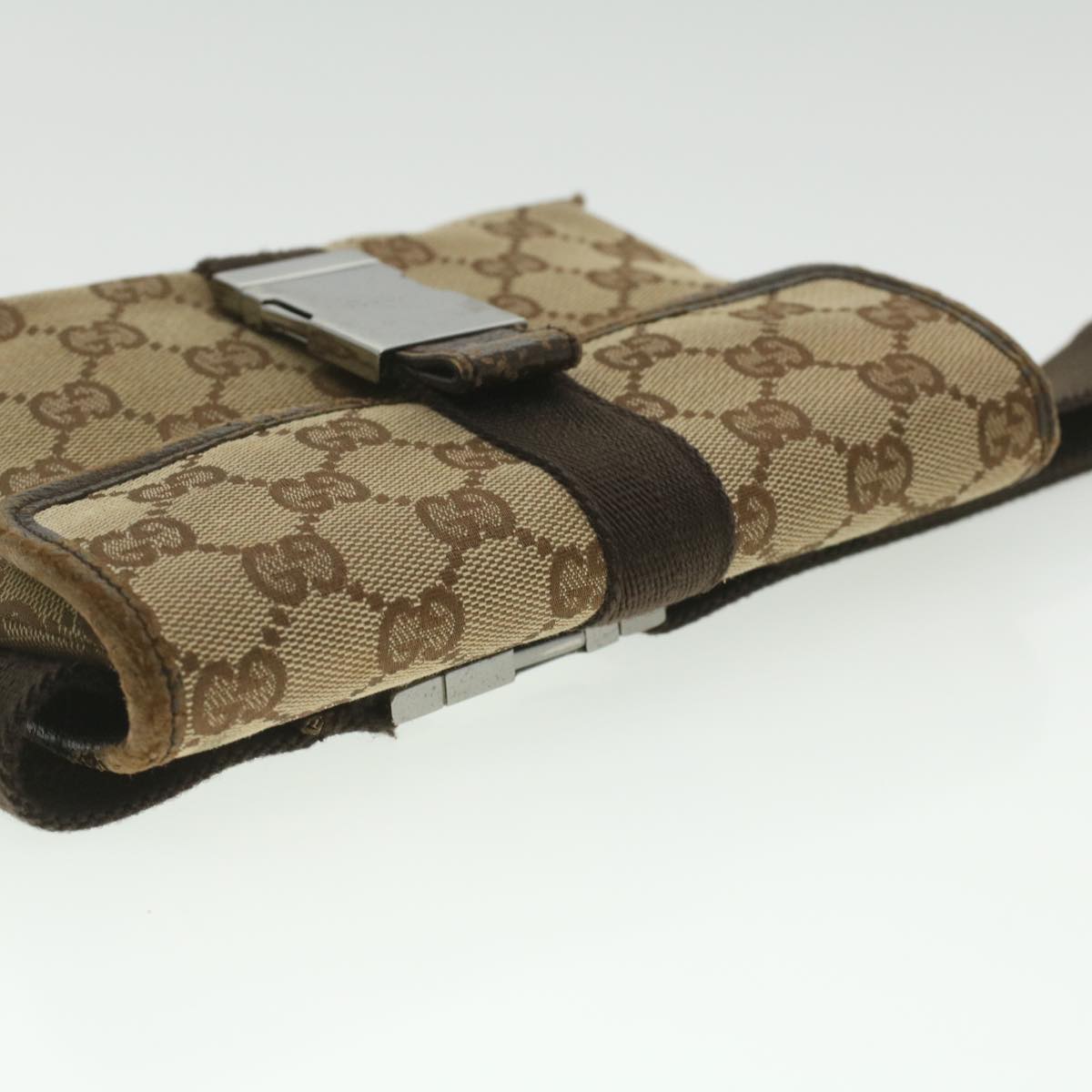 GUCCI GG Canvas Waist Bag Beige 131236 37154