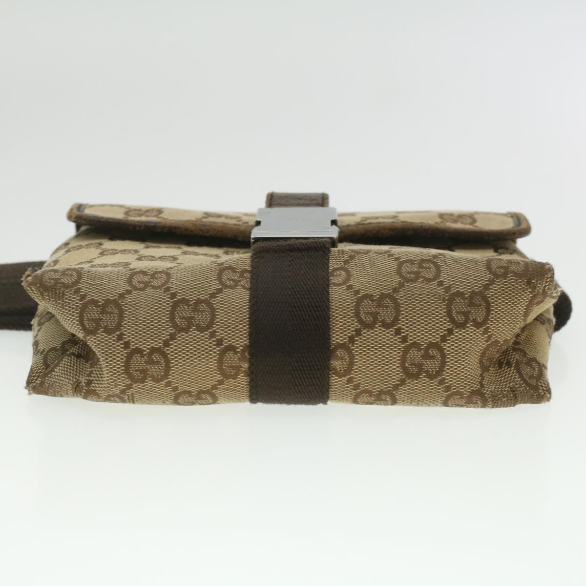 GUCCI GG Canvas Waist Bag Beige 131236 37154