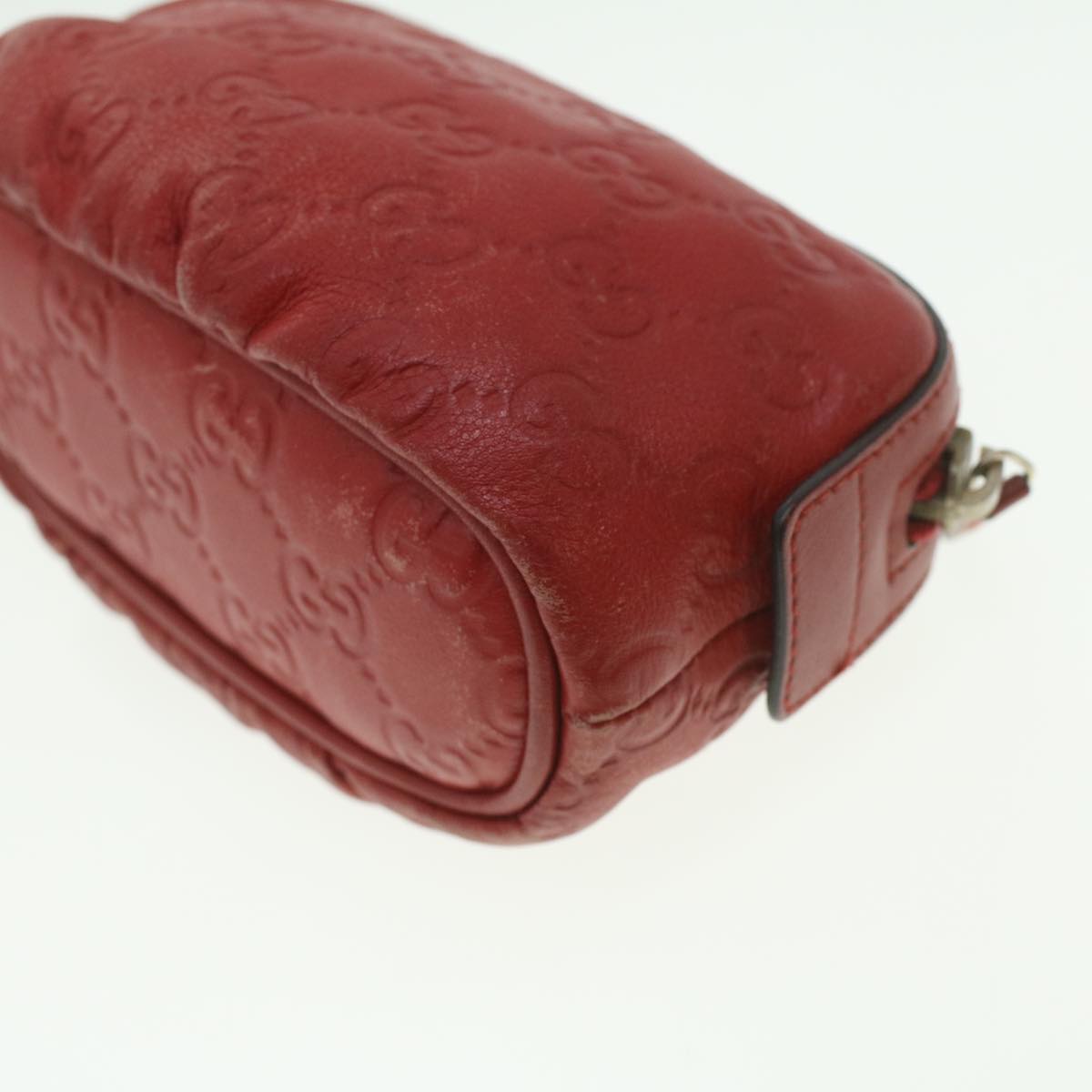 GUCCI Guccissima Pouch Red 282642 37323