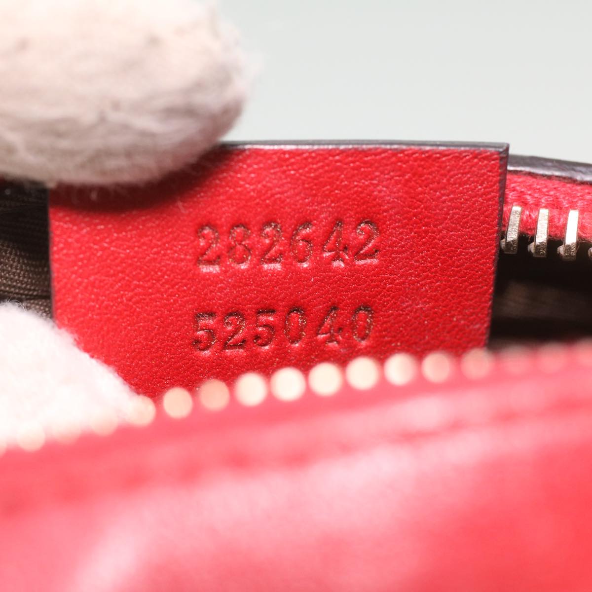 GUCCI Guccissima Pouch Red 282642 37323