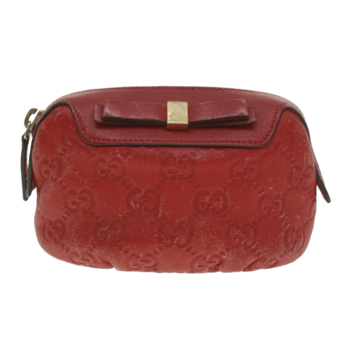 GUCCI Guccissima Pouch Red 282642 37323