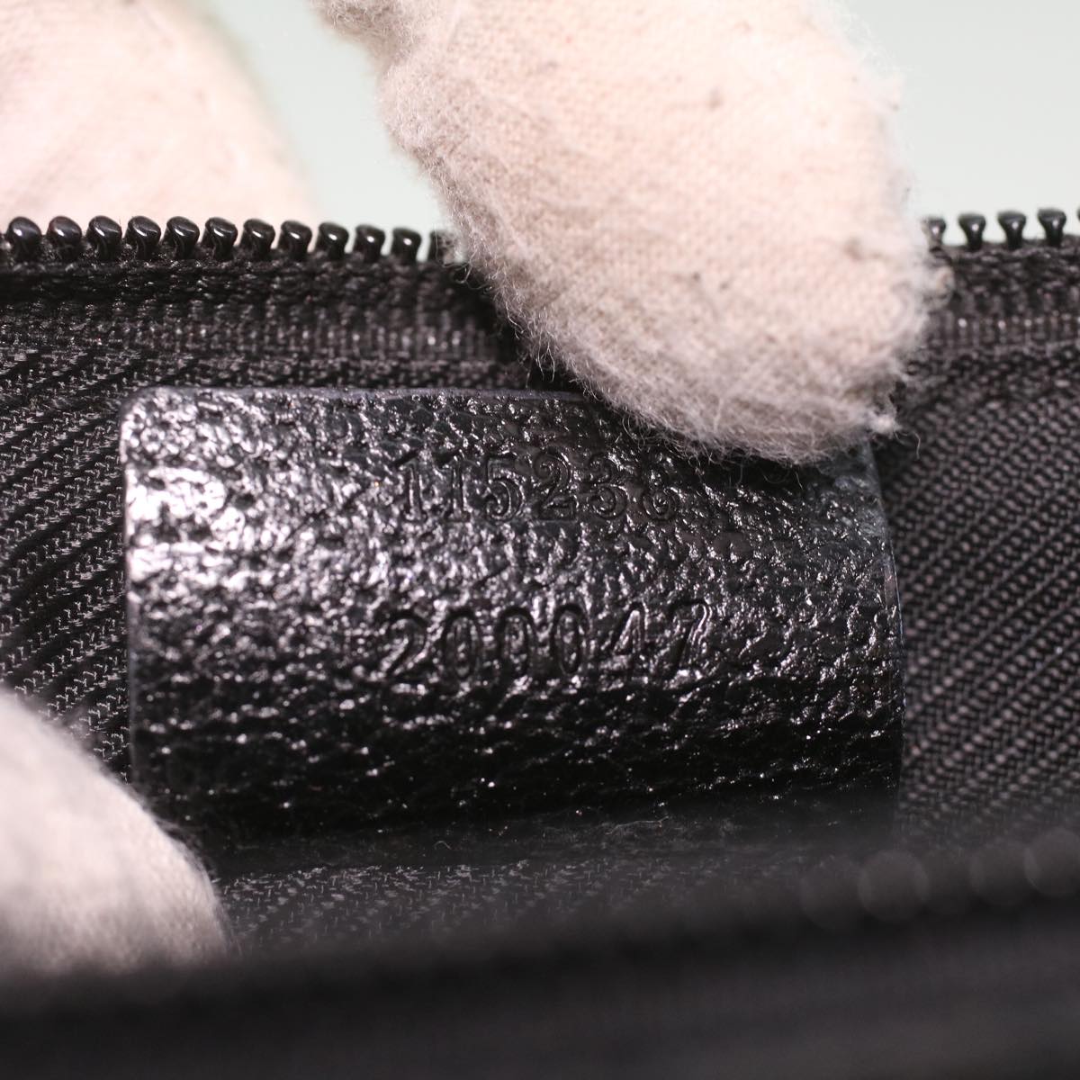 GUCCI GG Canvas Pouch Black 115238 37330
