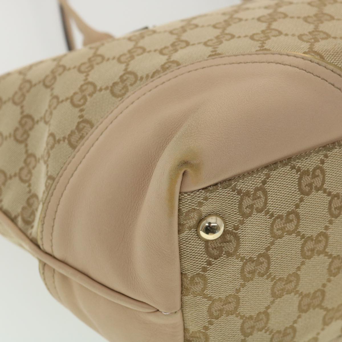 GUCCI GG Canvas Tote Bag Beige 169946 37347