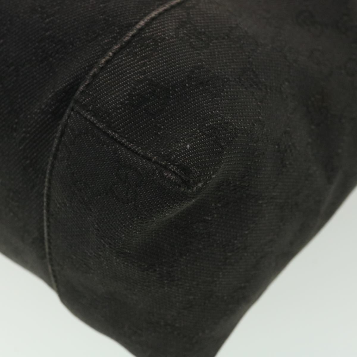 GUCCI GG Canvas Shoulder Bag Gray 101292 37374