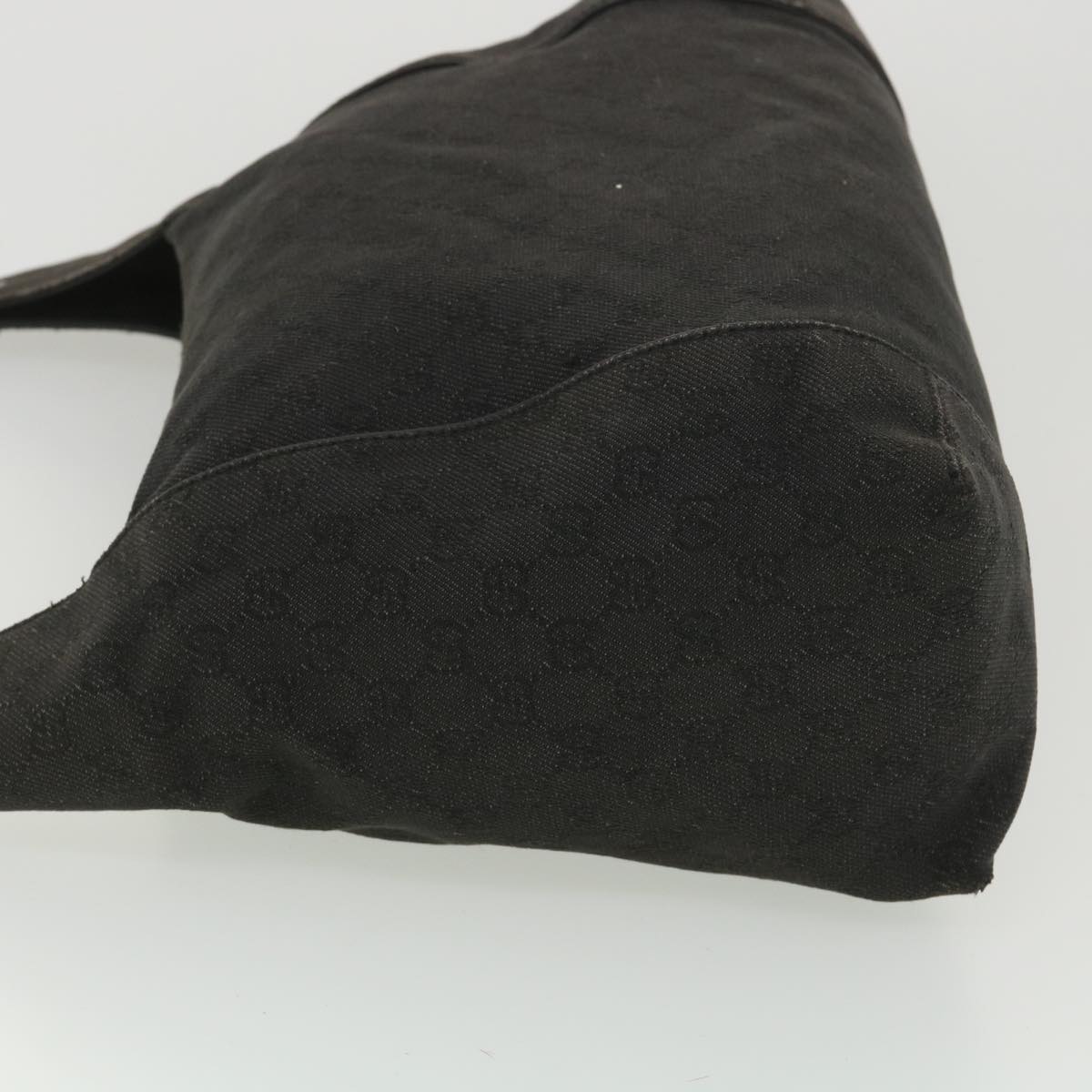 GUCCI GG Canvas Shoulder Bag Gray 101292 37374