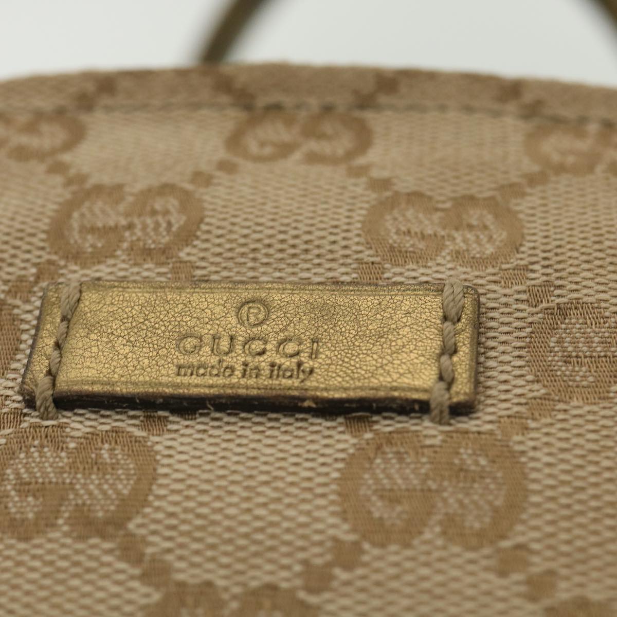GUCCI Sherry Line GG Canvas Tote Bag Beige Pink Gold 131228 37407