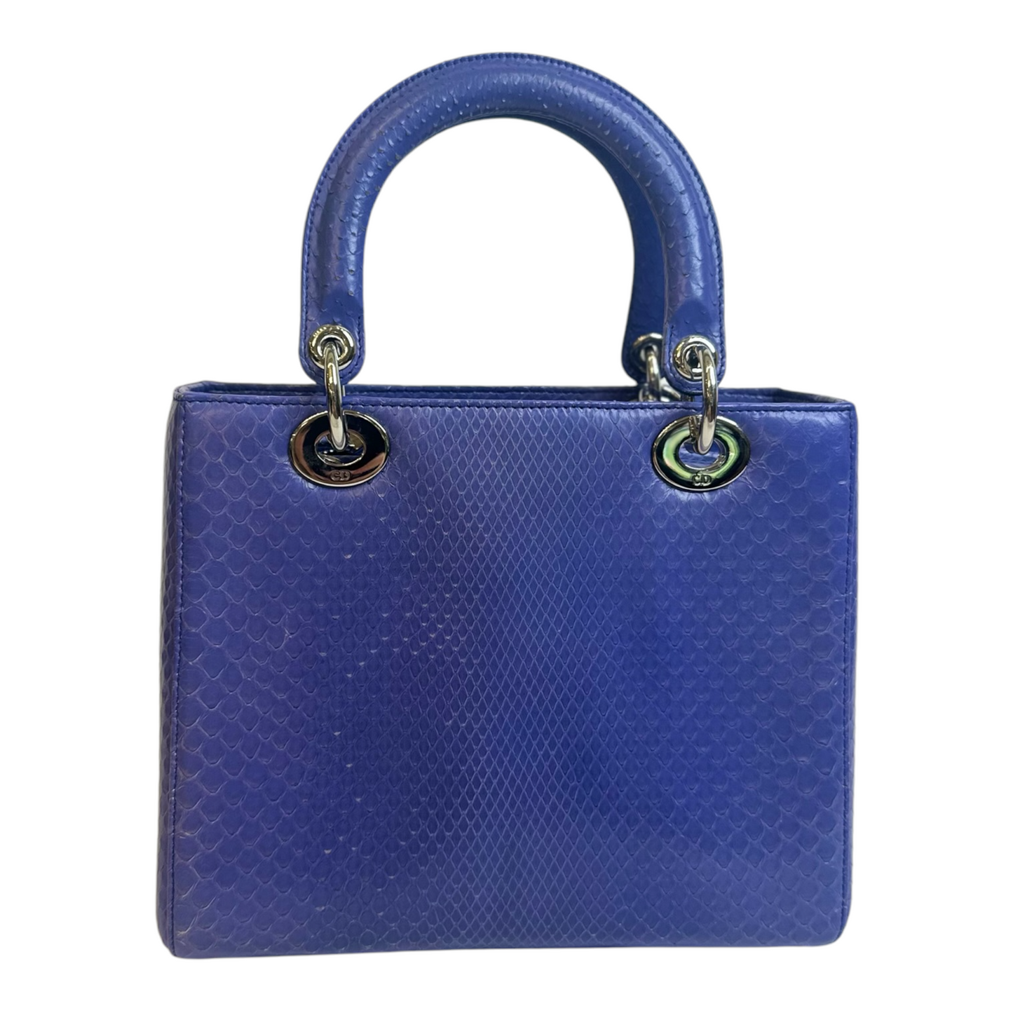 Christian Dior Snakeskin Medium Lady Dior Lavender