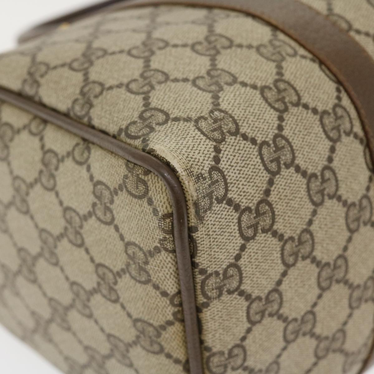 GUCCI GG Canvas Web Sherry Line Boston Bag Beige Red Green 69.02.007 37707