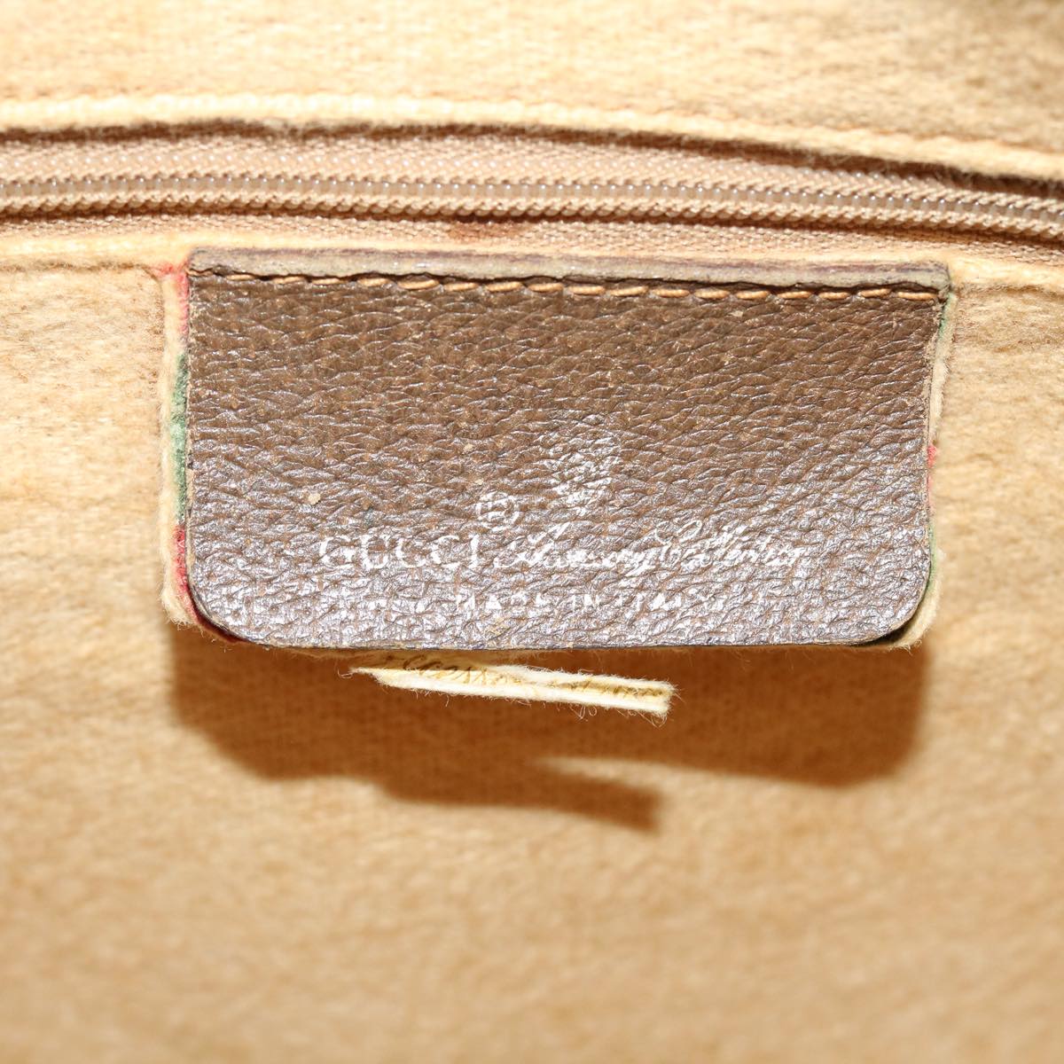 GUCCI GG Canvas Web Sherry Line Boston Bag Beige Red Green 40.02.006 37712